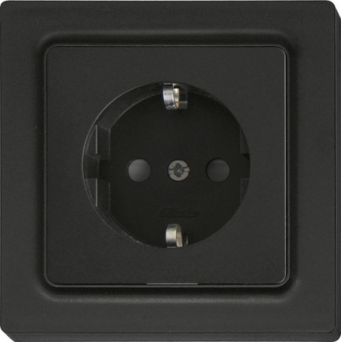Eltako Schutzkontakt-Steckdose m. Oberteil ant/matt DSS55E-am