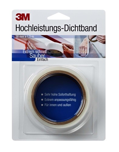 3M Deutschland Dichtband 38mmx1,5m,transluz. DICHT38T