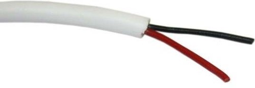 Barthelme Kabel 2polig Außenbereich PVC weiß 2x0,34qmm 50990024
