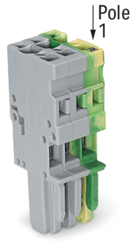 WAGO GmbH & Co. KG 1-Leiter-Federleiste 4mm²,gn-ge/gr 769-103/000-036
