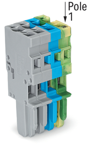 WAGO GmbH & Co. KG 1-Leiter-Federleiste 4mm²,gn-ge/bl/gr 769-104/000-038