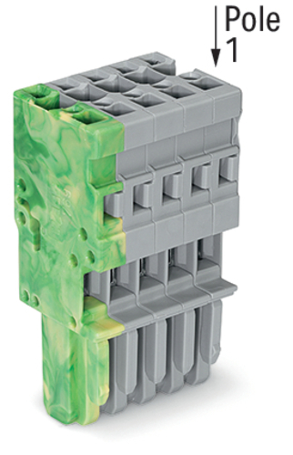 WAGO GmbH & Co. KG 1-Leiter-Federleiste 4mm²,gr/gn-ge 769-105/000-037