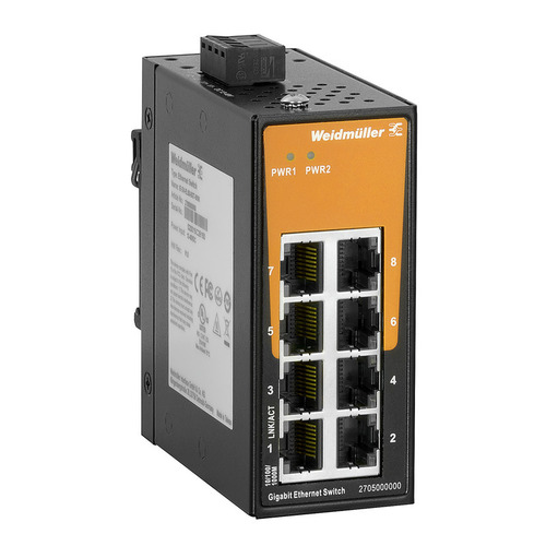 Weidmüller Schalter unmanaged Gigabit Ethernet IE-SW-EL08-8GT-MINI