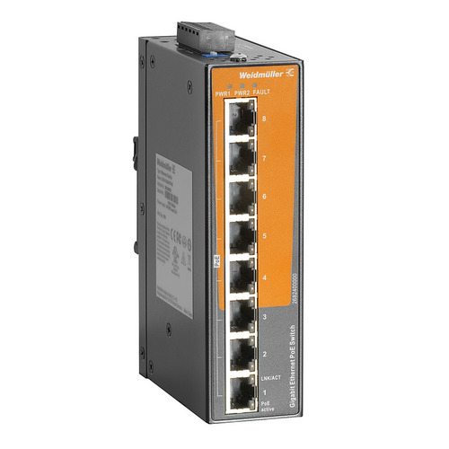Weidmüller Schalter unmanaged PoE Gigabit Ethernet IE-SW-EL08-8GTPOE
