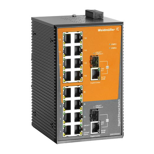 Weidmüller Schalter unmanaged Fast/ Gigabit Ethernet IE-SW-EL18-16TX-2GC