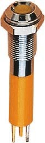 Scharnberger+Hasenbein LED-Signalleuchte flach 3mm 24-28VDC weiß 38007