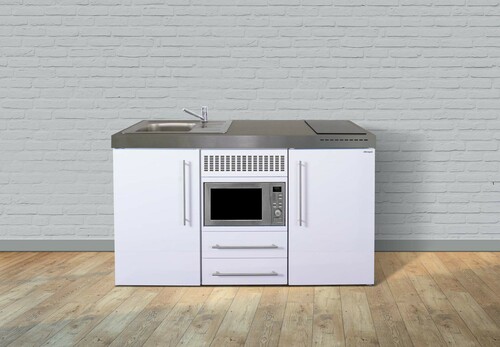Stengel Miniküche Premiumline Edelstahl MPMES160MWIKFreBl2Sn