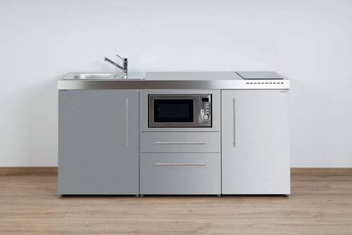 Stengel Miniküche Premiumline Edelstahl MPMES170MWIKFreBliS