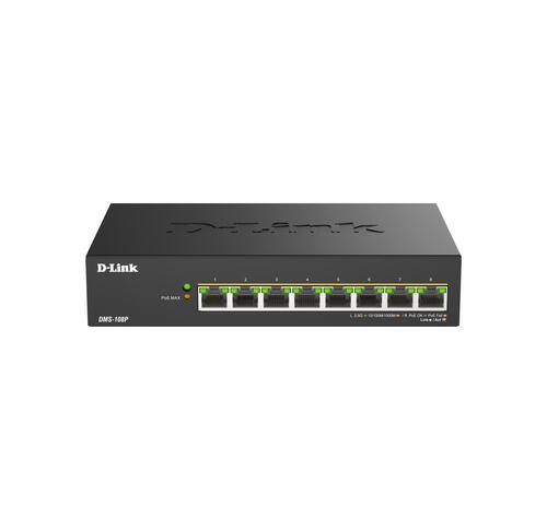 DLink Deutschland 8-Port Gigabit Switch PoE++ Unmanaged DMS-108P/E DLink Deutschland 8-Port Gigabit Switch PoE++ Unmanaged DMS-108P/E