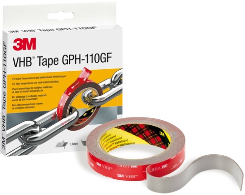 3M Deutschland Klebeband doppelseitig 19mmx3mx1,1mm, gr. GPH-110GF 3M Deutschland Klebeband doppelseitig 19mmx3mx1,1mm, gr. GPH-110GF
