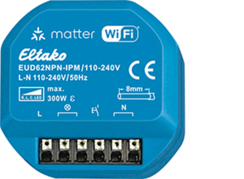 Eltako Universal-Dimmaktor IP über Wi-Fi, bis 300W EUD62NPNIPM/110-240V