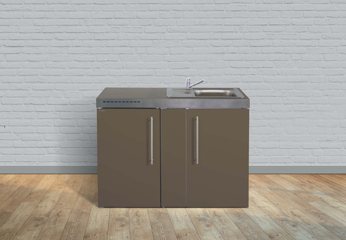 Stengel Miniküche Premiumline Mokka metallic MPMM120IKFliBre