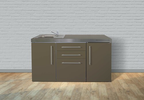 Stengel Miniküche Premiumline Mokka metallic MPMM160Bli2Sn