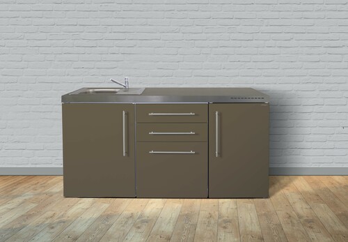 Stengel Miniküche Premiumline Mokka metallic MPMM170KSreBli2Sn