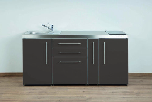 Stengel Miniküche Premiumline Mokka metallic MPMM180AIKFreBli2Sn