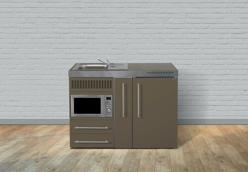 Stengel Miniküche Premiumline Mokka metallic MPMMM120AMWBli