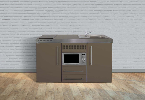 Stengel Miniküche Premiumline Mokka metallic MPMMM150MWIKFliBre