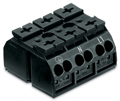 WAGO GmbH & Co. KG 4-Leiter-Geräteanschlussk. mit PE-Kontakt 862-9593