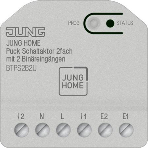 Jung JH Puck Schaltaktor 2-fach ch mit 2 Bin BTPS2B2U