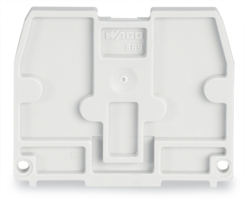 WAGO GmbH & Co. KG Abschlussplatte lichtgrau 869-377