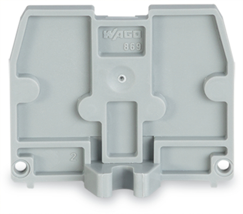 WAGO GmbH & Co. KG Abschlussplatte M3,2,5mmdick,grau 869-385