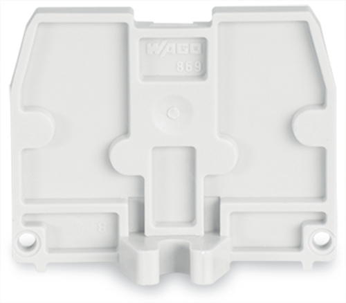 WAGO GmbH & Co. KG Abschlussplatte lichtgrau 869-387