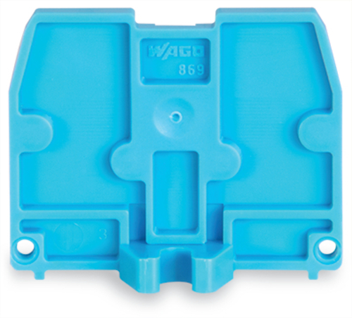 WAGO GmbH & Co. KG Abschlussplatte M3,2,5mmdick,blau 869-388