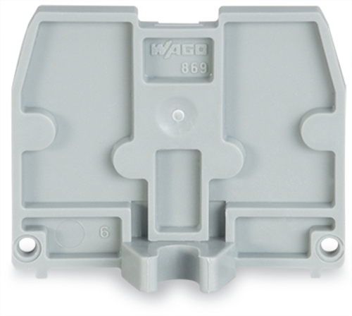 WAGO GmbH & Co. KG Abschlussplatte M4,2,5mmdick,grau 869-395