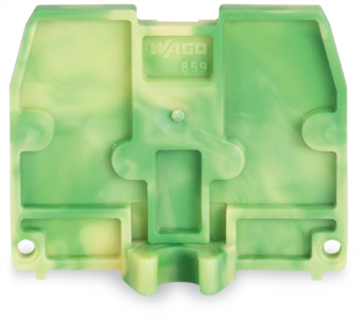 WAGO GmbH & Co. KG Abschlussplatte grün-gelb 869-399