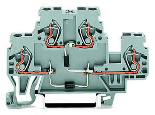 WAGO GmbH & Co. KG Bauelementklemme 2 Dioden 1N4007,grau 870-541/281-491