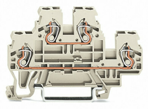 WAGO GmbH & Co. KG Doppelstockklemme 2,5 mm²,lichtgrau 870-967/999-950
