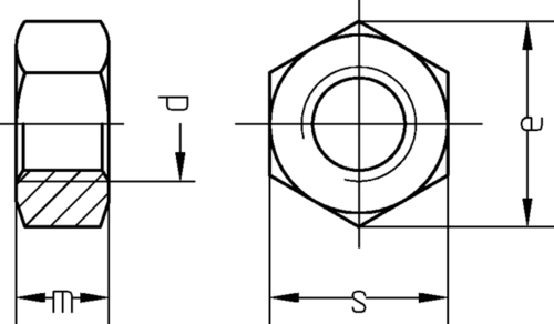 Dresselhaus Sechskantmutter A4 DIN934 3606/000/01 20