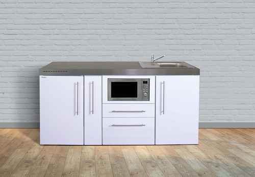 Stengel Miniküche Premiumline Schwarz matt MPMSM180AMWBre2Sn