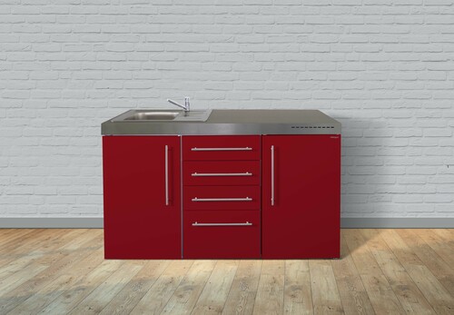 Stengel Miniküche Premiumline Bordeauxrot MPS4BR150Bli