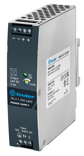 Finder Schaltnetzteil 3,2 A 24VDC 75W 78.J1.1.230.2402 Finder Schaltnetzteil 3,2 A 24VDC 75W 78.J1.1.230.2402