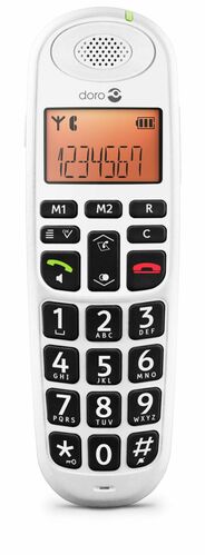 Komsa DECT-Telefon schnurlos doroPhoneEasy100w weiß