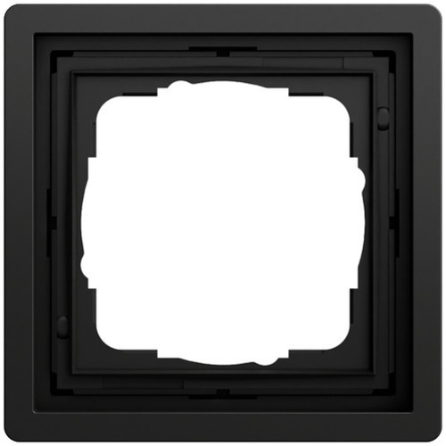 Gira Abdeckrahmen 1-fach Gira F100 Schwarz m(lack.) 0211174