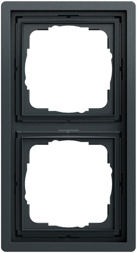 Gira Abdeckrahmen 2-fach Gira F100 Anthrazit(lack.) 0212173