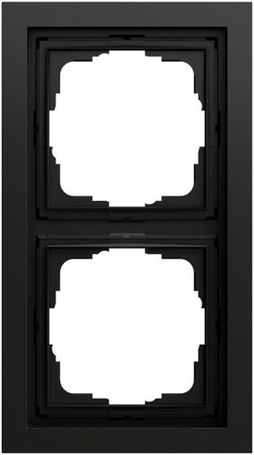 Gira Abdeckrahmen 2-fach Gira F200 Schwarz m(lack.) 0212745