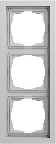 Gira Abdeckrahmen 3-fach flach Gira F200 Grau m(lack.) 0213765