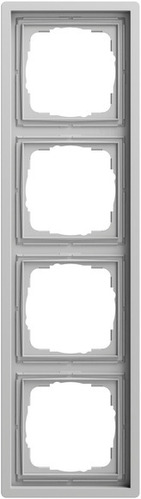 Gira Abdeckrahmen 4-fach Gira F100 Grau m(lack.) 0214176
