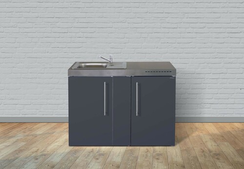 Stengel Miniküche Premiumline Schiefergrau MPSG120GKFreBli