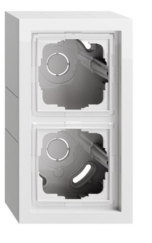 Gira AP-Gehäuse 2-fach + Rahmen Gira F200 Reinweiß 106270