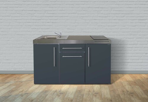 Stengel Miniküche Premiumline Schiefergrau MPSG160GKFreBli2Sn