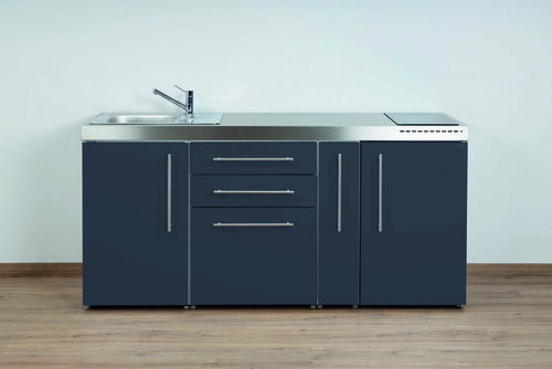 Stengel Miniküche Premiumline Schiefergrau MPSG180AGKFreBli2Sn