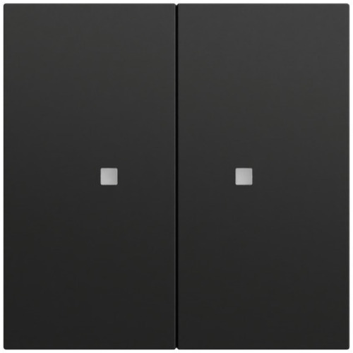 Gira RF Bedienaufs. 2-fach KNX System 70 Schwarz 510774 Gira RF Bedienaufs. 2-fach KNX System 70 Schwarz 510774