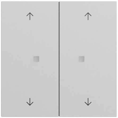 Gira RF Bedienaufs. 2-fach Pfeile KNX System 70 Grau 510876 Gira RF Bedienaufs. 2-fach Pfeile KNX System 70 Grau 510876