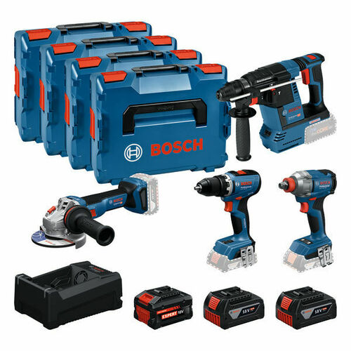 Bosch Power Tools Elektrowerkz.set GSR+GDX+ GBH+GWS+Akku/Ladeg. 0615A500BJ Bosch Power Tools Elektrowerkz.set GSR+GDX+ GBH+GWS+Akku/Ladeg. 0615A500BJ