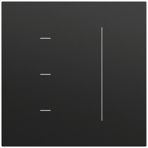 Gira S3000 Touchaufs. System 70 Schwarz m(lack.) 536574