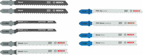 Bosch Power Tools Stichsägeblatt Set Advan Wood+Metal,10St 2607012072 Bosch Power Tools Stichsägeblatt Set Advan Wood+Metal,10St 2607012072